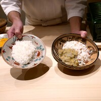 銀座かに松 - 『蟹味噌雑水』ご飯より蟹の方が多いです