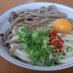 Ikeuchi Udon Ten - うどん2玉+蕎麦1玉「アベック(温)」