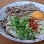 池内うどん店 - うどん2玉+蕎麦1玉「アベック(温)」