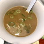 くるまやラーメン 西船橋店 - 味噌スープ