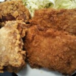 わ楽 - 鶏の唐揚げとマグロカツ