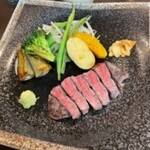 Suteki Kiraku - 黒毛和牛ステーキランチ　　1200円