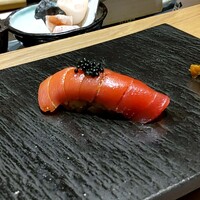 神田 鮨 近松 - 中とろ＆キャビア