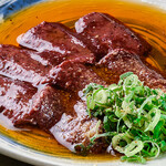 焼肉 のぶ福 - 特上焼牛レバー超新鮮なところを選別してます。レアでご賞味あれ