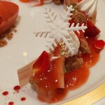 ガストロノミー ジョエル・ロブション - 福岡県産あまおうとクリームチーズ ベルガモット香るジュレとメレンゲをアクセントに