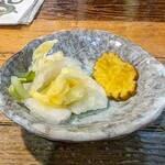 いしいのそば - いぶりがっこ？もっと食べたいとの感想でした