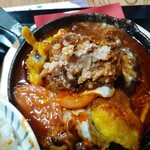 ナカガワ☆スエ食堂 - 分かりづらいが、某ファ◯レスの倍以上の厚さと直径も一回り大きいです。