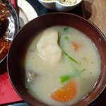 ナカガワ☆スエ食堂 - だご汁(水とんみたいな感じです)