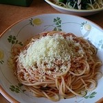 サイゼリヤ　 - 野菜とパンチェッタのトマトスパゲティ