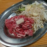 焼肉とステーキの店 ノースヒル 茨戸ガーデン - ジンギスカンランチ（生ラム）　968円