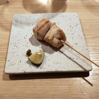 瀧口 - ささみはレアでふっくら柔らか。柚子胡椒と酢橘で