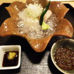 桜田 - 刺身　タイ・いか・かれい　醤油とちり酢