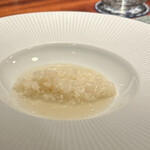 蒼 - いつものカレーではなく、初めていただく「鶏と蛤」でスープリゾット。
      鶏が染み込んだリゾットと、それをコーティングするかのような蛤スープが、意外にもしっくり。
      最後に優しい美味しさで、天才なの？(^^)