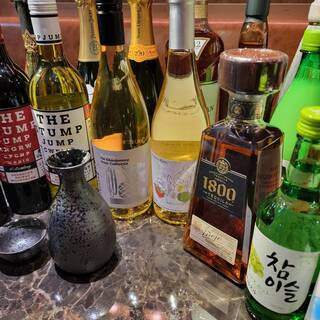 A wide variety of drinks selected by the owner who loves alcohol