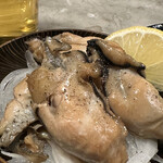 立川CLAMS - 牡蠣燻製のオイル漬け 680円。