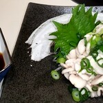 焼鳥倉沢屋 - たらの白子ほんずで。冬でないと味わえない日本海の寒だらのたつ甘～い(^.^)　とろけました。