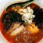 焼鳥倉沢屋 - 盛岡温麺の納豆入り600えん。