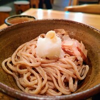 自家製粉石臼挽きうどん 青空blue 本店 - ちく天ぶっかけうどん1040円 自家製粉粗挽きうどん110円