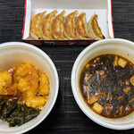 大阪王将 - テイクアウトした購入品3品　やはりお店で食べた方が断然旨い　2023/1/11
