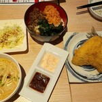 麺や おの食堂 - 博多地あじフライ定食