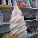 産直処 さんのう - 豆乳ソフトクリーム \200