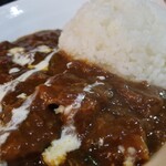 塩そば専門店 桑ばら - ユメさんのドロドロカレーと塩かけそばの定食＋特製トッピング