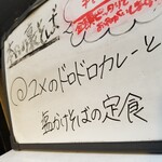 塩そば専門店 桑ばら - ユメさんのドロドロカレーと塩かけそばの定食