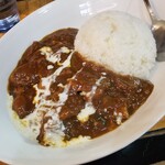 塩そば専門店 桑ばら - ユメさんのドロドロカレーと塩かけそばの定食＋特製トッピング