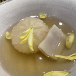 寿司 しくら - カブとカラスミ焼き　餅で包んだカラスミが絶品