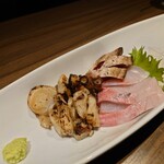 天ぷらと鮮魚 個室居酒屋 天串 - お造り盛り合わせ(3種)(1,480円)