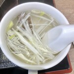 撰 利久 - カレーセットのミニ国産牛テールスープ