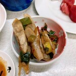 ゆたか食堂 - 葱と牛蒡のキンピラ