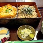 そば処小田 - 合わせカツ重