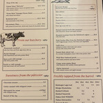 Brasserie Federal - メニューの一部