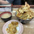 豊野丼 - 黄金丼¥1300、別皿真鱈白子天ぷら¥600、味噌汁¥100