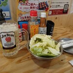 串カツ田中 - カウンター席でスタート♪