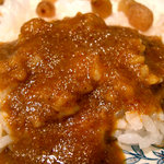 ばんこう花 - チキンカレーをライスにかけるとこんな感じです。