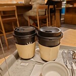 PRONTO - グリーンルイボスフルーツティーとホットコーヒー