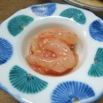 独酌　三四郎 - これが甘エビの塩辛です。