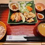 大戸屋 - 料理写真:鶏トロ肉の白麹漬けともろみチキン炭火焼き