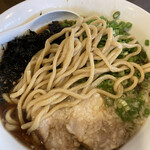 つけ麺 弥七 - 柔めの麺、最高〜