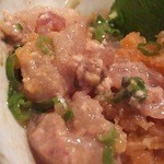 肉魚ダイニング　艶吉 - 胆がまったり絡んでいます