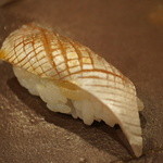 鮨匠 のむら - 真アジの握り。