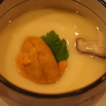 鮨匠 のむら - 素晴らしすぎる茶碗蒸し。イサキの白子、紅はるか（さつまいも）、お餅が！