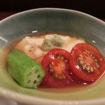 若駒 - お通しの湯葉