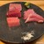 魚と酒と飯 マコトヤ - 料理写真:天然本マグロ トロ､中トロ､トロ焼霜造り､カマトロ