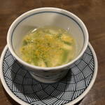 立川のけむり - 白子と京せりの茶碗蒸し