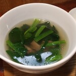 キッチン ブルー グローブ - スープのアップ