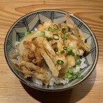 魚・天ぷら いちえ - ご飯は半分にしていただいています