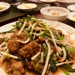 Dotei Shun Nakagomi Ten - Stir-fried Garlic Chives and Liver!